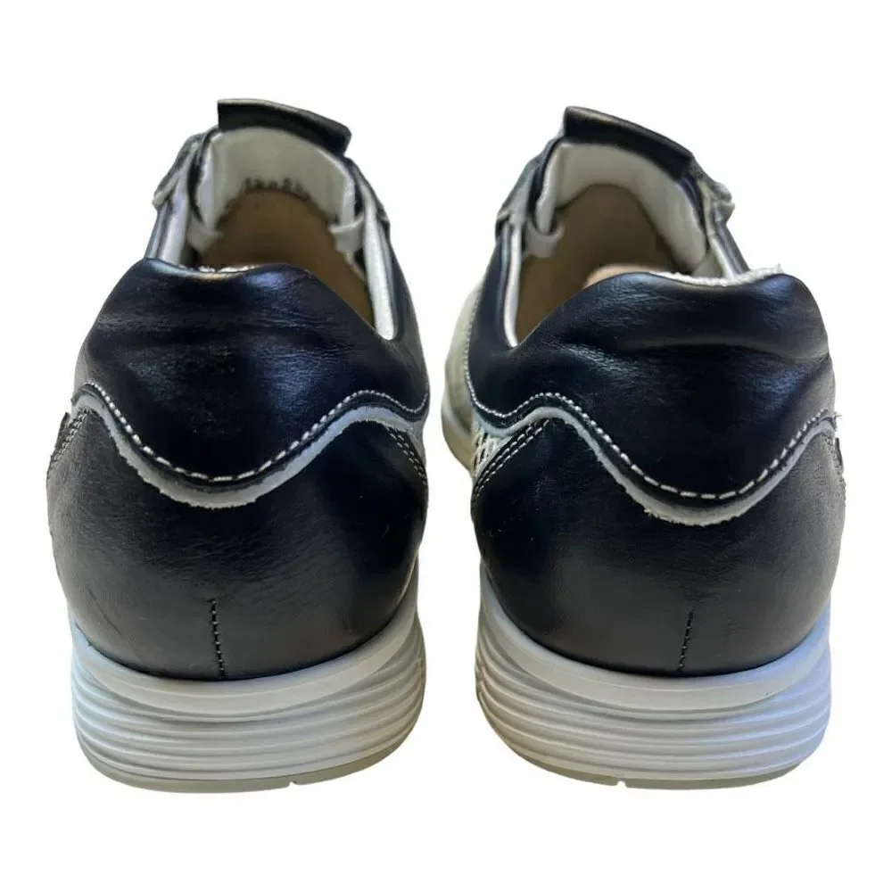 Mephisto Women's Athleisure Leather Air-Jet System Sneakers Shoes Black Size 7